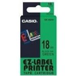 CASIO originální páska do tiskárny štítků CASIO XR-18GN1 / černý tisk / zelený podklad / nelaminovaná / 8m / 18mm (XR-18GN1) – Hledejceny.cz