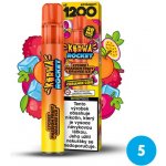 Kurwa Rocket Lychee Passion Fruit Orange Ice 20 mg 1 200 potahů – Zboží Dáma