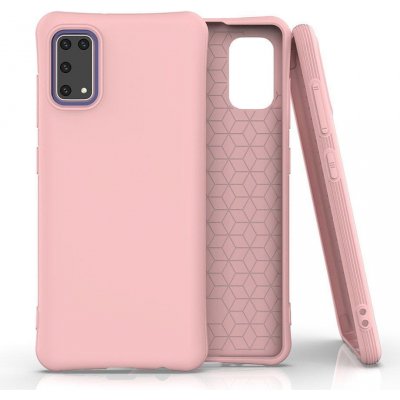 Pouzdro IZMAEL Silikonové Soft Color Samsung Galaxy A41 - Slabě Růžové – Zboží Mobilmania