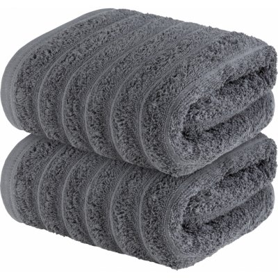 Livarno Home Froté ručník, 50 x 100 cm, 2 kusy (šedá) – Zboží Mobilmania