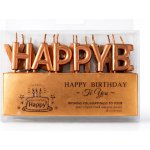 Dortisimo Svíčky Happy Birthday bronzové – Sleviste.cz