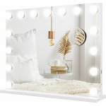 Homcom led kosmetické zrcadlo stmívatelné 58 x 48 cm bílá – Hledejceny.cz