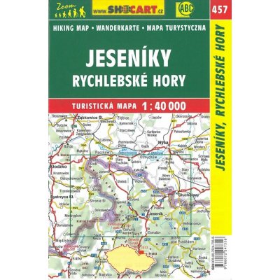 Jeseníky Rychleby mapa 1:40 000 č. 457 – Zbozi.Blesk.cz