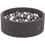 Divio suchý bazén 90x30 cm tmavě sivý + 300 míčků – Sleviste.cz