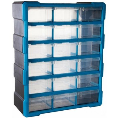 AHProfi Plastový organizér na šroubky, 18 zásuvek – Hledejceny.cz