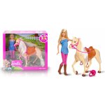 Barbie kůň s panenkou blond oblékací – Zbozi.Blesk.cz