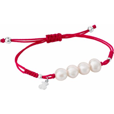 Tous Růžový náramek s perlami Nudos 213031500 – Hledejceny.cz