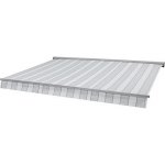 Sunfun HE-1608-SGF-P022 Polokazetová markýza, šedo-bílá, 4 x 2,5 m – Zboží Mobilmania