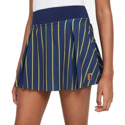 Nike Dri-Fit Club Skirt Regular Stripe Tennis Heritage W binary blue – Zboží Mobilmania