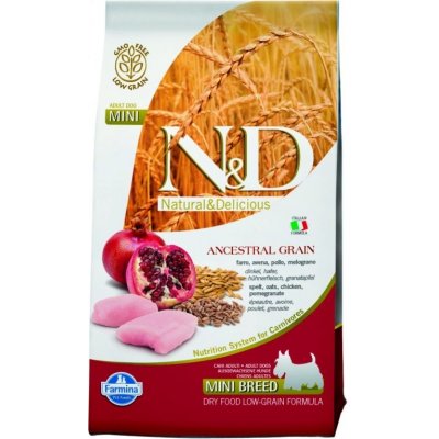 N&D Ancestral Grain Dog Adult Mini Chicken & Pomegranate 0,8 kg