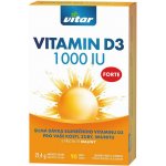Vitar Vitamin D3 Forte 1000 IU 90 tablet – Hledejceny.cz