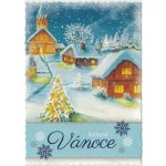 Pohlednice Vánoční malovaná 1 – Zboží Mobilmania