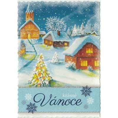 Pohlednice Vánoční malovaná 1 – Zboží Mobilmania