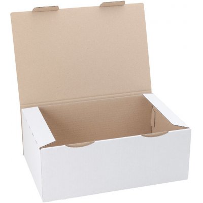 Eobaly.cz poštovní krabice 350 x 220 x 130 3VVL, bílá - 50 ks – Zboží Živě