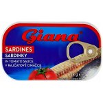 Giana Sardinky v rajčatové omáčce - 125 g – Zboží Dáma Giana Sardinky v rajčatové omáčce - 125 g – Zboží Dáma
