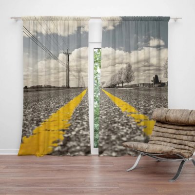 Sablio Závěs Cesta: 2ks 140x250cm – Hledejceny.cz