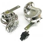 4Cars Fanfáry 12V chrom elektromagnetické | Zboží Auto