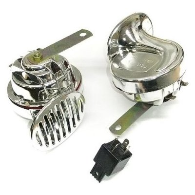 4Cars Fanfáry 12V chrom elektromagnetické | Zboží Auto