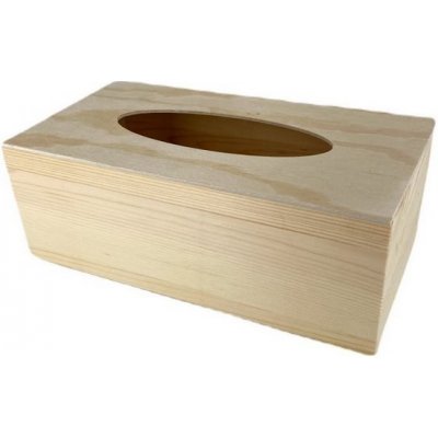 EFCO Dřevěná krabička obdélníková na papírové kapesníky 25x13,2x9cm