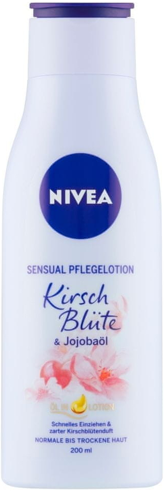 Nivea Cherry Blossom & Jojoba Oil tělové mléko s olejem 200 ml od 131 Kč -  Heureka.cz