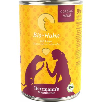 Herrmann's Menu bio kuřecí s bio prosem 12 x 400 g – Zboží Mobilmania