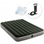 Intex 64108 - 68612 nafukovací matrace s pístovou pumpou 191 x 137 x 25 cm zelená – Zboží Dáma