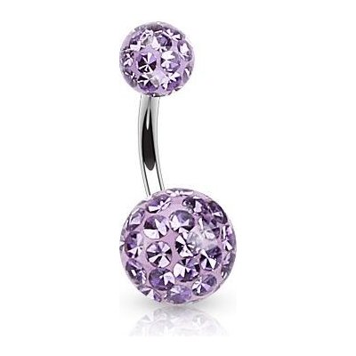 Šperky4U piercing do pupíku zdobený krystaly Swarovski BS01021-VI – Zbozi.Blesk.cz