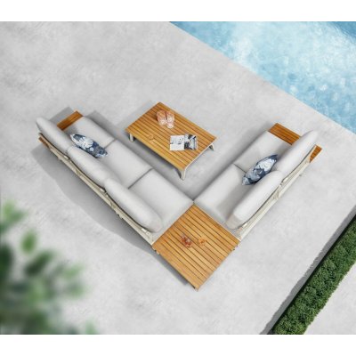 HIGOLD NL Zahradní 5 místná rohová sedací souprava PUNTO WHITE GREYHG348070 – Hledejceny.cz