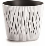 Prosperplast Květináč plastový SANDY ROUND 22 cm bílý – Hledejceny.cz