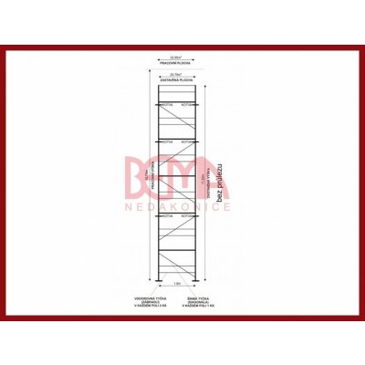 Bema kostka lešení 22,95 m² podlážky nové – Sleviste.cz