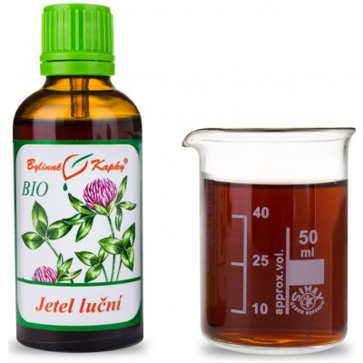 Bylinné kapky Jetel červený Bio kapky tinktura 50 ml – Hledejceny.cz
