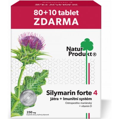 Naturprodukt Silymarin Forte 4 Játra + Imunitní systém 90 tablet – Zbozi.Blesk.cz