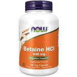 Now Foods Betaine HCI 648 mg 120 kapslí – Hledejceny.cz