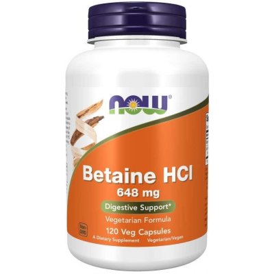 Now Foods Betaine HCI 648 mg 120 kapslí – Hledejceny.cz