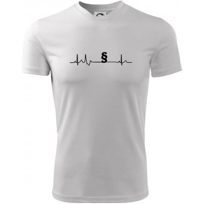 Paragraf EKG právník a advokát pánské triko Fantasy sportovní dresovina bílá – Hledejceny.cz