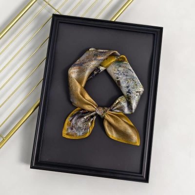 hedvábný šátek Žlutý dům – Zboží Dáma