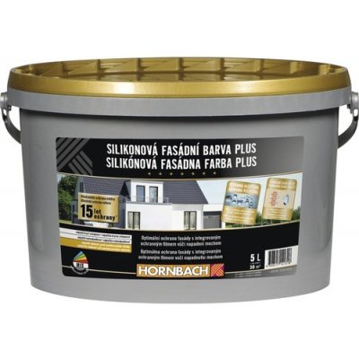 Hornbach Fasádní barva Plus silikonová bílá 5 l – Sleviste.cz