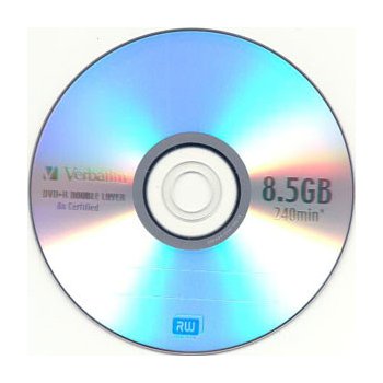 Verbatim DVD+R 8,5GB 8x, Double Layer, AZO, printable, jewel, 10ks (43665)