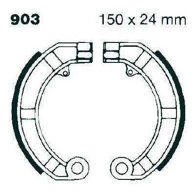 EBC 903 WG brzdové pakny čelisti na motorku – Hledejceny.cz