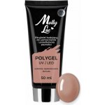 MollyLac Poly gel Hema/di-Hema free Li ght Brown 50 ml – Zboží Dáma