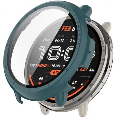 VSECHNONAMOBIL 105105 PC FULL COVER Plastový kryt se sklem pro Amazfit Active 2 zelený – Sleviste.cz