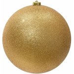 KAEMINGK Vánoční plastová ozdoba zlatá s flitry, 25 cm – Hledejceny.cz