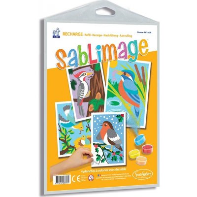 SentoSphere Sada obrázků Sablimage: Pískové obrázky Ptáci – Zboží Dáma