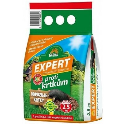 Nohelgarden Hnojivo GRASS EXPERT na trávník proti krtkům 2,5 kg