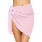 Plážová sukně Chiffon S284 světle růžová – Zboží Mobilmania