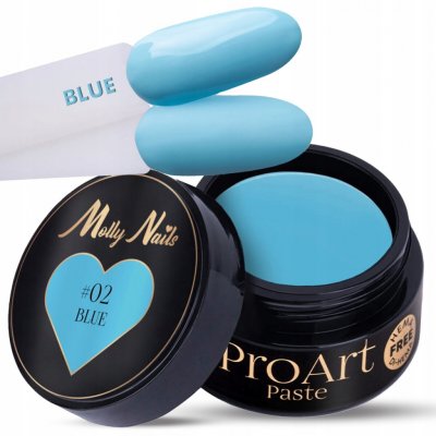Molly Nails Pro Art pasta na zdobení nehtů modrá 2 5g – Hledejceny.cz
