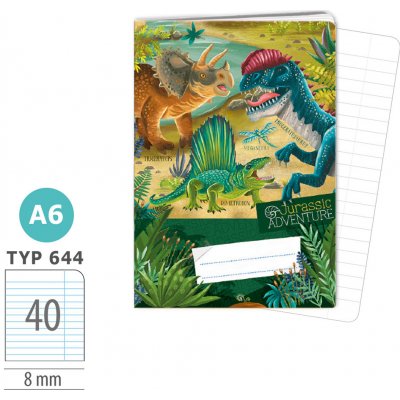 Argus Sešit A6 644 Jurassic ADVENTURE – Zboží Dáma