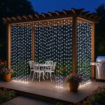 Voltronic 59571 Vánoční osvětlení světelný závěs 3x3 m studená bílá 300 LED – Zboží Dáma