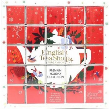 English Tea Shop Adventní kalendář bio čajů Puzzle červený bio 48 g 25 ks