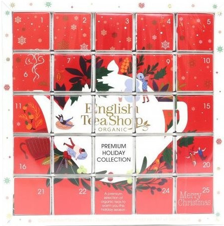 English Tea Shop Čaj Adventní kalendář bio Puzzle/červený 48 g 25 ks Feel Nature s.r.o.